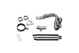 Sistema di scarico completo silenziatori in acciaio inossidabile 350mm bsau yamaha xjr1200 1995 1998