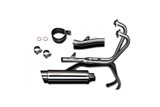 Full exhaust system stainless steel muffler 350mm honda cbr600f 2001 2007