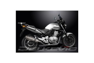 Komplette Abgasanlage für Honda Cbf500-A-Abs 2004–08, runder 350-mm-Edelstahlschalldämpfer