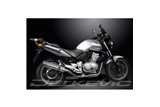 Komplette Abgasanlage für Honda Cbf500-A-Abs 2004–08, runder 350-mm-Edelstahlschalldämpfer