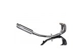 Sistema di scarico completo per Honda Cbr600Fs Sport 2001-2003 4-1 350mm Tondo Stainless Silenziatore