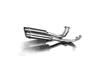 Complete exhaust system for Honda Gl1100 Goldwing 80-83 4-2 350mm Stainless Round Bsau Sl10