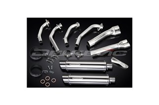 Complete exhaust system for Honda Gl1100 Goldwing 80-83 4-2 350mm Stainless Round Bsau Sl10