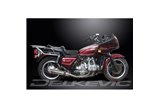 Complete exhaust system for Honda Gl1100 Goldwing 80-83 4-2 350mm Stainless Round Bsau Sl10