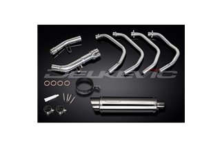 Sistema di scarico completo per Suzuki Gsx1250Fa 2010-16 Silenziatore tondo Bsau inox 350 mm