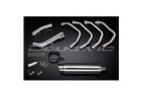 Sistema di scarico completo per Suzuki Gsx1250Fa 2010-16 Silenziatore tondo Bsau inox 350 mm