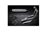 Système d'échappement complet pour Suzuki Gs500 E/F 89-2009 2-1 Silencieux rond en acier inoxydable 350 mm