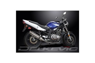 Système d'échappement complet pour Suzuki Gs500 E/F 89-2009 2-1 Silencieux rond en acier inoxydable 350 mm