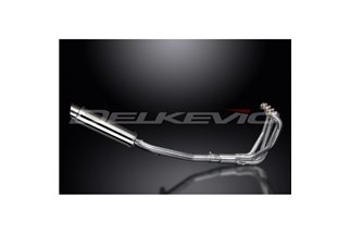 Ligne d'échappement complète pour Suzuki Gsf650 Bandit 05-07 Silencieux rond en acier inoxydable 350 mm