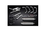 Sistema di scarico completo per Yamaha Xj900 Diversion 1994-03 Silenziatori rotondi inox da 350 mm