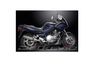 Sistema di scarico completo per Yamaha Xj900 Diversion 1994-03 Silenziatori rotondi inox da 350 mm