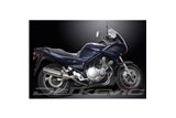 Sistema di scarico completo per Yamaha Xj900 Diversion 1994-03 Silenziatori rotondi inox da 350 mm