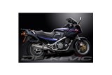 Sistema di scarico completo per Yamaha Fj1200 3Cv 1988-90 4-2 Silenziatori 350mm Stainless Tondo Bsau