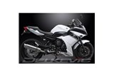 Sistema di scarico completo silenziatore in acciaio inox 350mm bsau yamaha mt-09 2015 2020