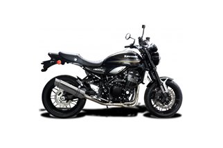 Komplette Abgasanlage 350 mm rund Edelstahl Triumph Street Triple 675 2013 2016