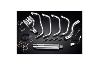 Sistema di scarico completo per Honda Cb600F Hornet 2007-13 350mm Stainless Tondo Bsau Silenziatore