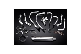 Sistema di scarico completo per Honda Vfr800X Crossrunner 11-14 Silenziatore tondo inox 350 mm