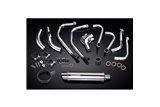 Sistema di scarico completo per Honda Vfr800X Crossrunner 11-14 Silenziatore tondo inox 350 mm