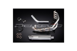 Complete exhaust system for Honda Cbr900Rr Fireblade 1992-99 Round stainless steel silencer 350 mm