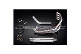 Complete exhaust system for Honda Cbr900Rr Fireblade 1992-99 Round stainless steel silencer 350 mm