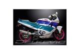 Sistema di scarico completo per Honda Cbr600F 1987-1990 350mm Stainless Tondo Silenziatore