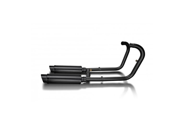 Complete exhaust system for W650 W800 99-23 Sl10 Round Mufflers 350mm Stainless Steel 2-2 Ceramic