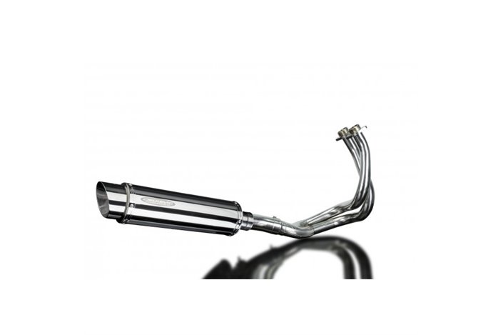 Sistema di scarico completo per Kawasaki Kle650 Versys 15-21 Silenziatore tondo inox 350 mm