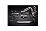 Complete exhaust system for Kawasaki Kle650 Versys 15-21 Round stainless steel silencer 350 mm