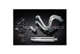 Complete exhaust system for Kawasaki Ninja 650 2017-21 Round stainless steel silencer 350 mm