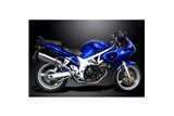 Système d'échappement complet pour Suzuki Sv650 98-02 2-2 silencieux ronds Bsau en acier de 350mm