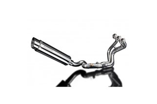 Complete exhaust system for Yamaha Tracer 900 2015-20 Round stainless steel silencer 350mm