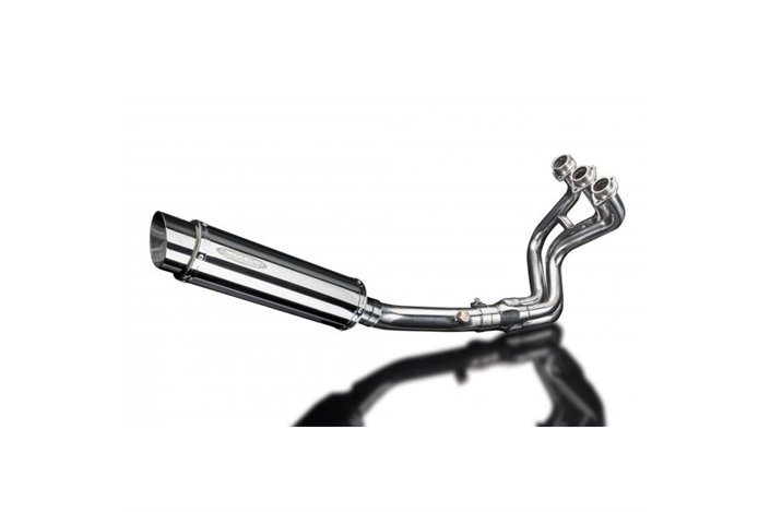 Complete exhaust system for Yamaha Xsr900 16-20 350mm Stainless Steel Round Muffler Bsau