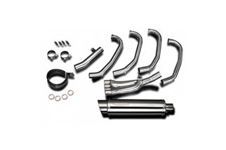 Full exhaust system 4 in 1 round 350mm steel Honda CBR 600 F 1987-1990