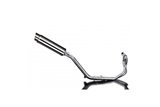 Full exhaust system 350mm stainless steel bsau silence kawasaki zrx1100 1997 2001