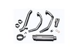 Full exhaust system 350mm stainless steel bsau silence kawasaki zrx1100 1997 2001