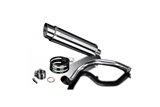 Complete exhaust system stainless steel silencer 350mm bsau yamaha fz-1 fazer 2006 2015