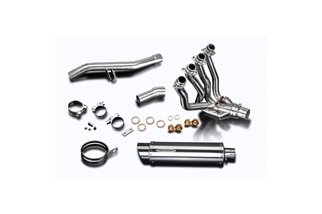 Complete exhaust system stainless steel silencers 350mm bsau yamaha fjr1300 2001 2005