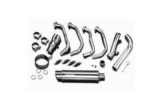 350mm Round Stainless Steel Muffler Full Exhaust System Kawasaki GTR 1400 2007 2020