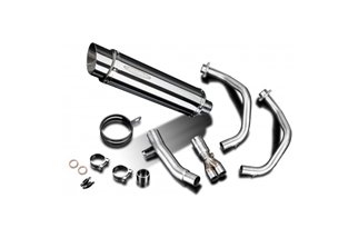 Full exhaust system 350mm stainless steel bsau kawasaki zzr1400 2006 2007