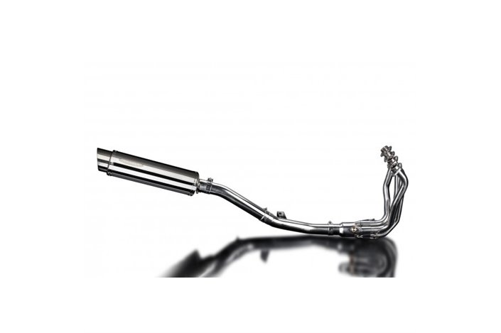 Complete exhaust system for Kawasaki Versys 1000 10-14 Full 4-1 350 mm stainless steel Bsau round silencer