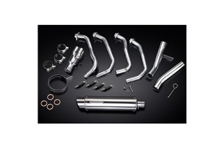 Complete exhaust system for Kawasaki Versys 1000 10-14 Full 4-1 350 mm stainless steel Bsau round silencer