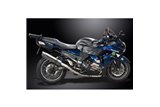 Sistema di scarico completo per Kawasaki Zzr1400 06-07 4-2 Silenziatori Bsau rotondi in acciaio da 350 mm