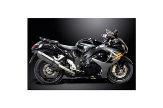 Komplette Abgasanlage für Suzuki Gsx1300R Hayabusa 08–20 4–1, 350 mm runder Stahlschalldämpfer