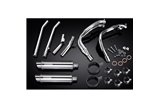 Système d'échappement complet pour Suzuki Gsx1300R Hayabusa 99-07 Decat 4-2 350 mm rond en acier inoxydable Bsau