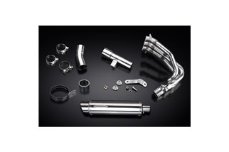 Complete exhaust system for Triumph Street Triple 675 13-16 Decat 350mm Round Stainless