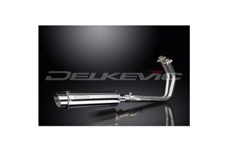 Full Exhaust System for Kawasaki Vulcan S 650 2015-2021 2-1 350Mm Round Stainless Silencer