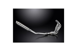 Sistema di scarico completo per Kawasaki Zzr600 D/E Zzr400 K/N 90-09 4-1 Silenziatore rotondo inossidabile da 350 mm