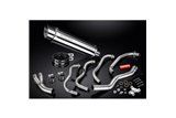 Sistema di scarico completo per Kawasaki Zzr600 D/E Zzr400 K/N 90-09 4-1 Silenziatore rotondo inossidabile da 350 mm