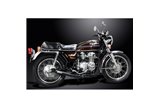 Complete exhaust system honda cb550k 1974-76 ceramic black classic straight honda cb550k 1974 1976