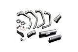 Sistema di scarico completo honda cb550f 1975-77 ceramica black classic straight honda cb550f 1975 1977